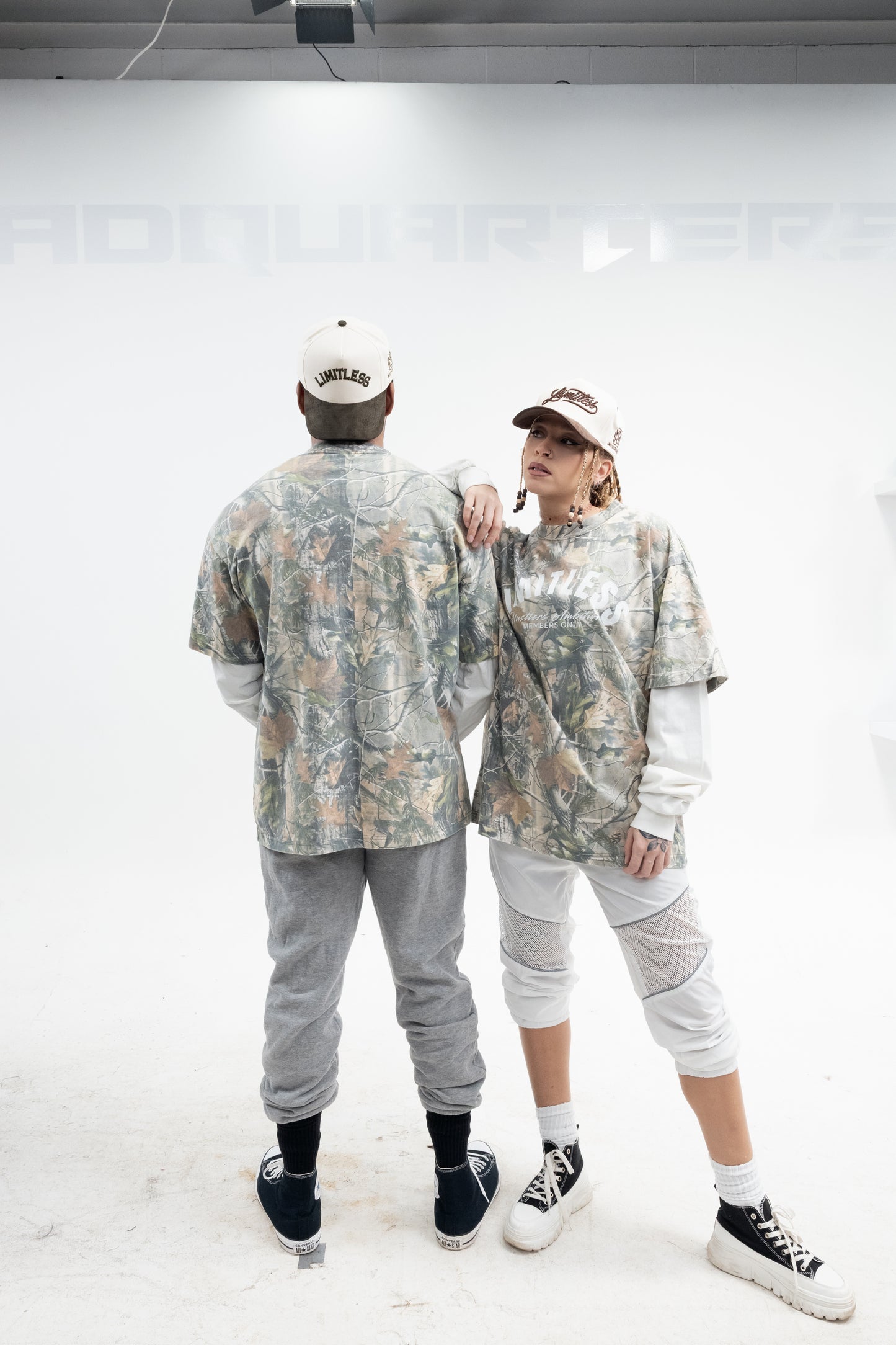 HUSTLERS AMBITION CAMO - CREME LONG SLEEVE